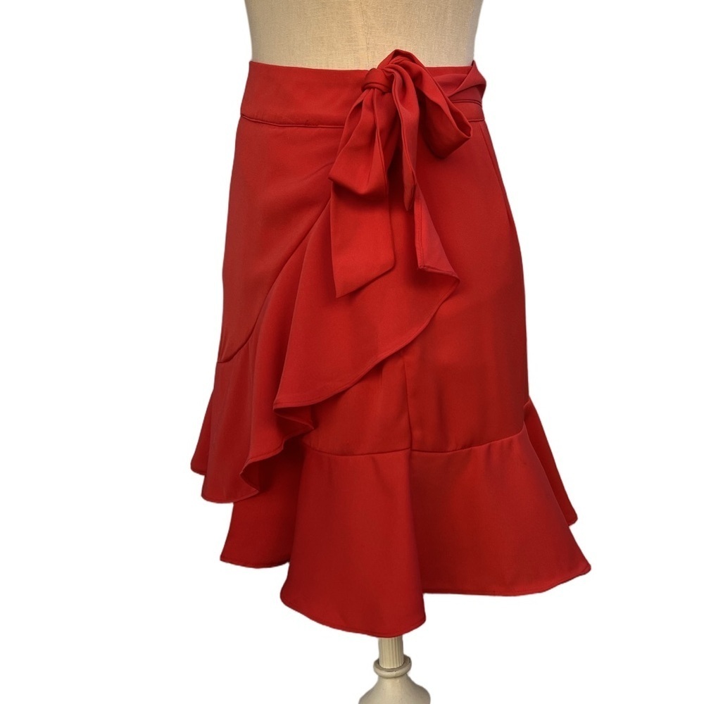 Superdown Vibrant Red Mini Skirt - Picture 3 of 12